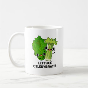 Caneca De Café Celerybrate Cute Veggie Pun