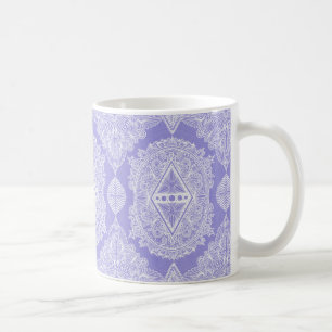 Caneca De Café Celestial Diamond Mandala