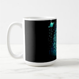 Caneca De Café Celestial Lion – Cosmic King Wildlife Galaxy