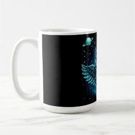 Caneca De Café Celestial Owl – Cosmic Wisdom Wildlife Galaxy