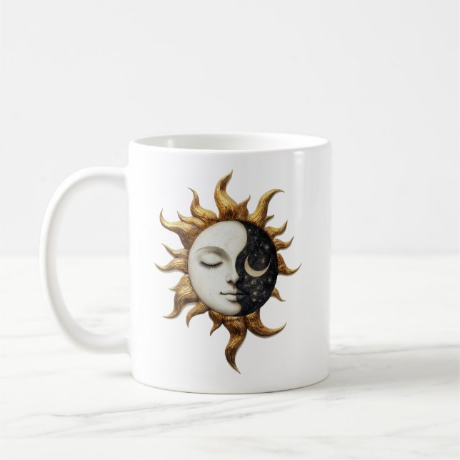 Caneca De Café Celestial Sun e Moon Mug (Esquerda)