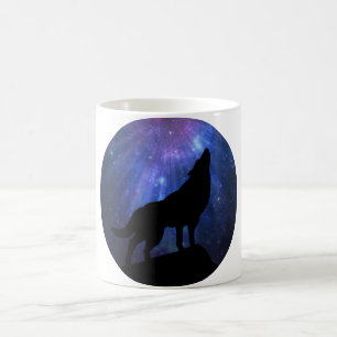 Caneca De Café Celestial Wolf