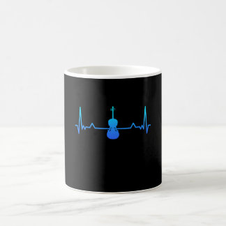 Caneca De Café Cello Violin Viola Heartbeat Mãe Presente