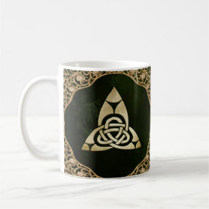 Caneca De Café Celtic Trinity Knot on Forest Shadows