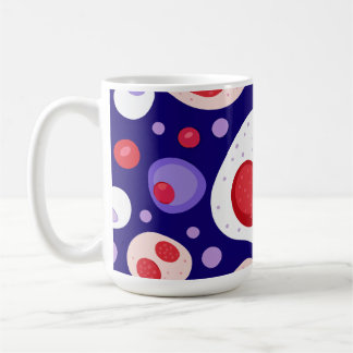 Caneca De Café Células brancas grandes - Padrões de células de ca