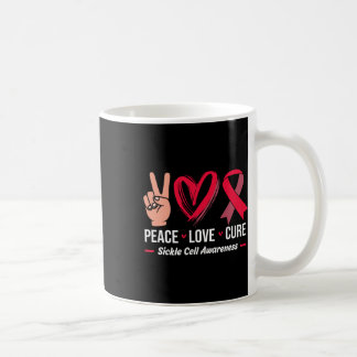 Caneca De Café Células Falsiformes Encaminhando Borgonha Fita Paz