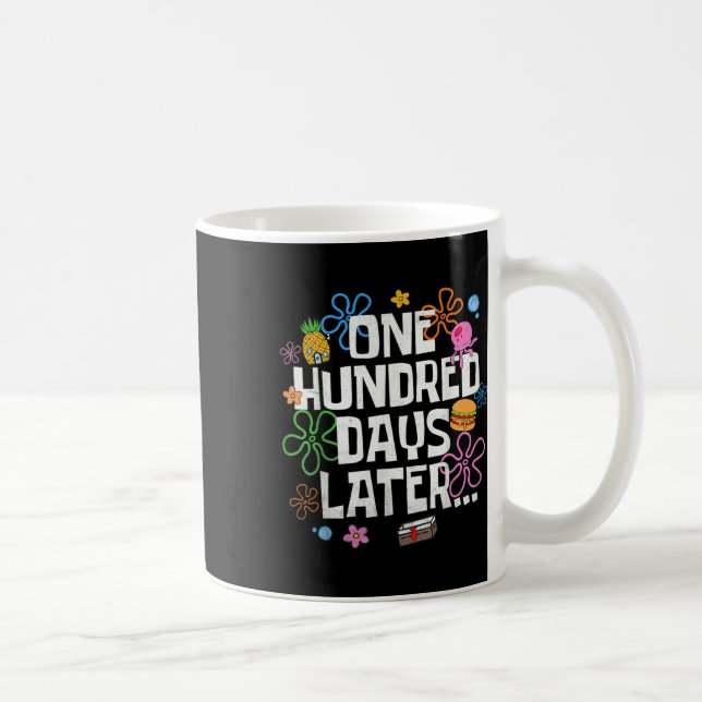 Caneca De Café Cem Dias Depois Aluno de 100 Dias de Escola  (Direita)