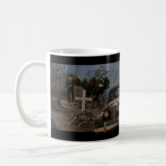 Caneca De Café Cemitério assombrado em tombstone (Esquerda)