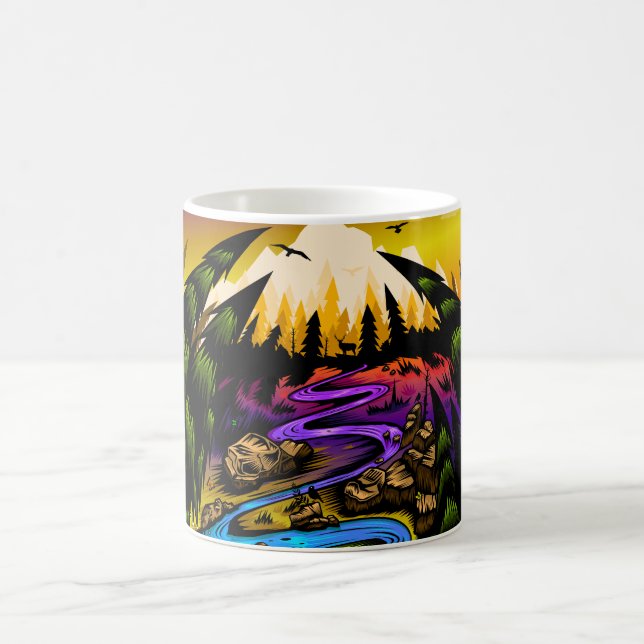 Caneca De Café Cena ao ar livre (Centro)