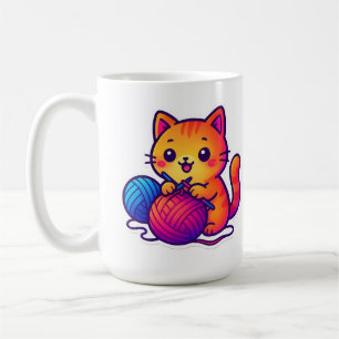 Caneca De Café Cena Branca de Kawaii com Grande Tamanho