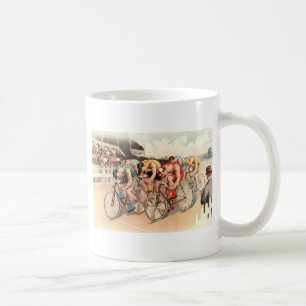Caneca De Café Cena da raça de bicicleta