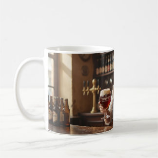 Caneca De Café Cena de Barman de Taverna Belga Aconchegante Canec