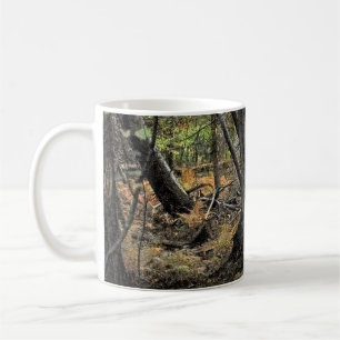Caneca De Café Cena de floresta outonal                 