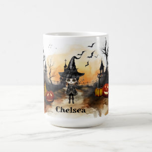 Caneca De Café Cena de Halloween
