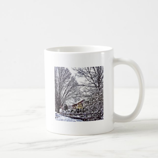 Caneca De Café Cena de inverno (Direita)