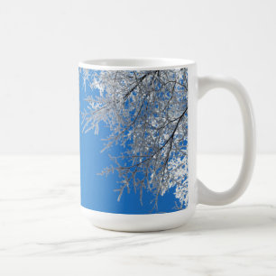 Caneca De Café Cena de inverno de neve