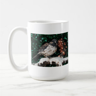 Caneca De Café Cena de inverno de Pássaro de Mug