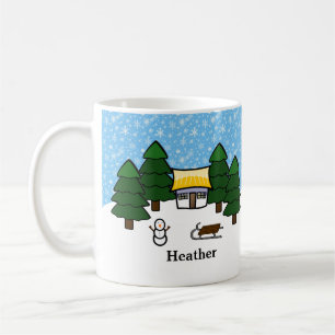 Caneca De Café Cena de inverno - Mug