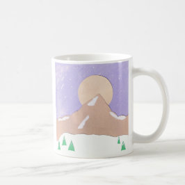 Caneca De Café Cena de Montanha Snowy