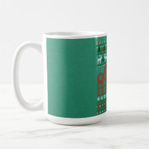 Caneca De Café Cena de Porta copos do Roller Suéter de Natal Feio