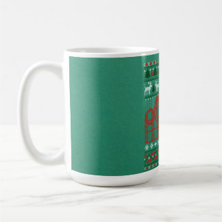 Caneca De Café Cena de Porta copos do Roller Suéter de Natal Feio