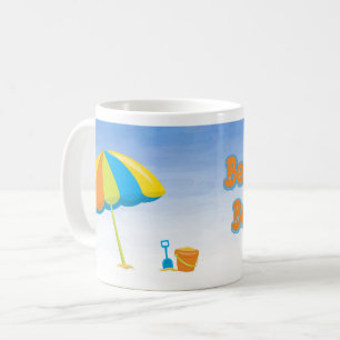 Caneca De Café Cena de praia de Bum