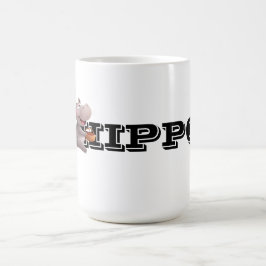 Caneca De Café Cena Divertida do Hippo