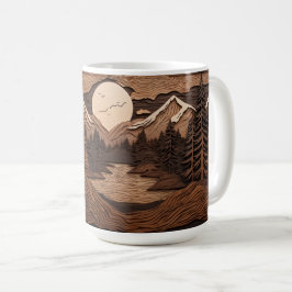 Caneca De Café Cena Noturna da Floresta Woodland Mug | Árvore de 