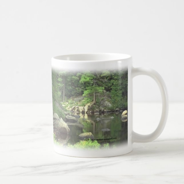Caneca De Café Cena rochosa do lago do cup~~ do café (Direita)