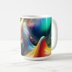 Caneca De Café Cenário Abstrato Hipnotizante