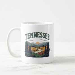 Caneca De Café Cenário de Paisagem do Tennessee