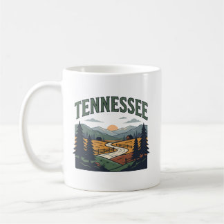 Caneca De Café Cenário de Paisagem do Tennessee
