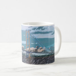 Caneca De Café Cenário Impressionista da Ponte de Humber