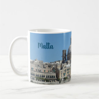 Caneca De Café Cenário paisagístico da cidade de La Valeta, em Ma
