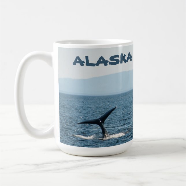 Caneca de Café Cênica Baleia Jubarte Alasca (Esquerda)