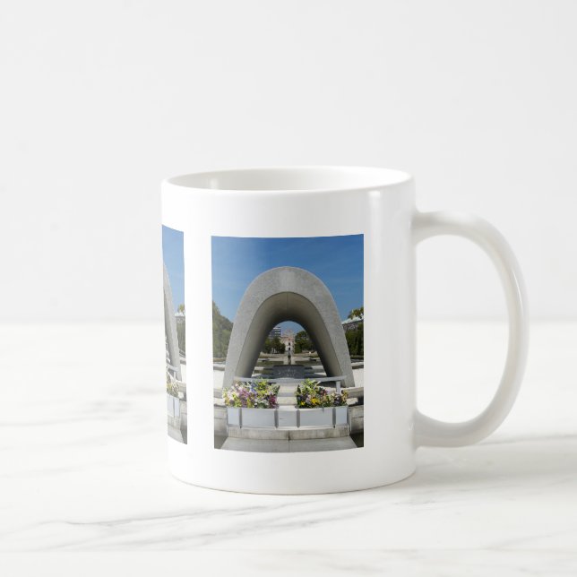 Caneca De Café Cenotaph Memorial Hiroshima (Direita)