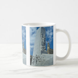 Caneca De Café Cenotaph quadrado de Alamo, San Antonio, Texas,