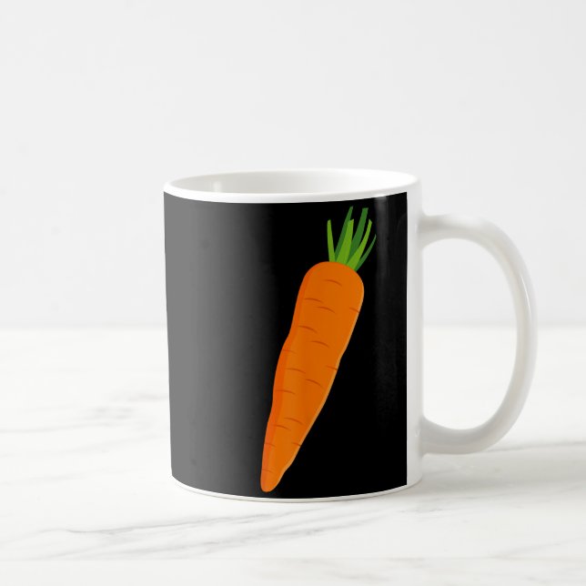 Caneca De Café Cenoura Vegetal Engraçada de Halloween (Direita)