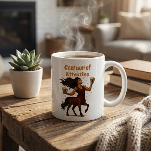 Caneca De Café Centaur de Atenção Piada Engraçada - Mitologia Gre