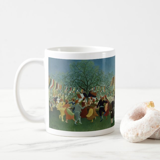 Caneca De Café Centenário da Independência por Henri Rousseau (Com Donut)