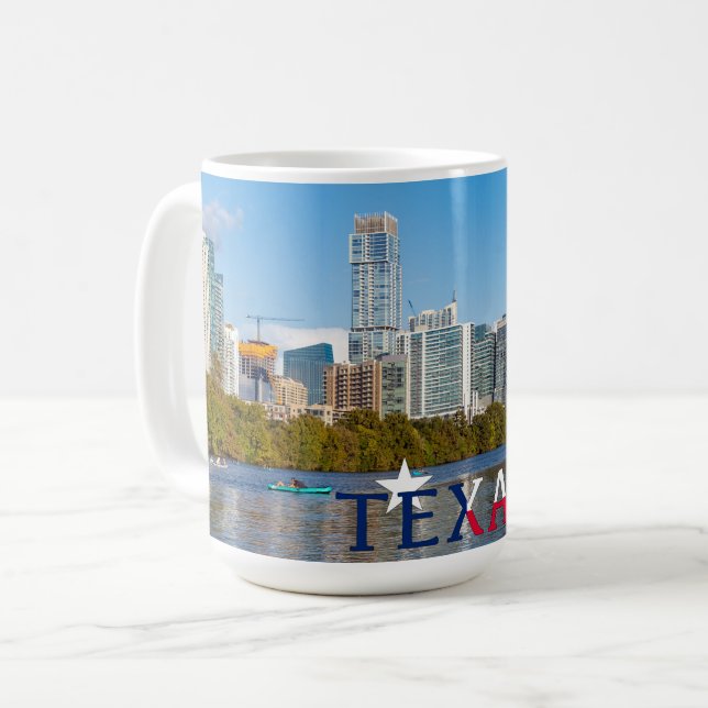 Caneca De Café Centro Austin, Texas, Mug (Frente Esquerda)