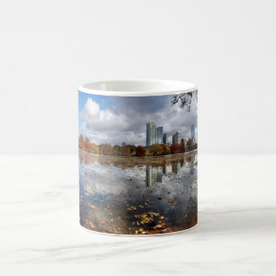 Caneca De Café Centro de Austin Texas Skyline do Lago Ladybird