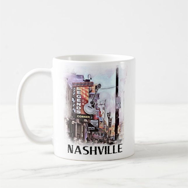 Caneca De Café Centro Nashville em Broadway (Esquerda)