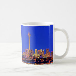 Caneca De Café Centro Toronto no horizonte à noite