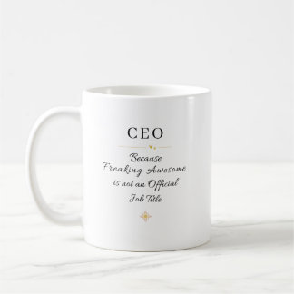 Caneca De Café CEO Office Quote