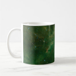 Caneca De Café Cepheus B e C Nebulosa Verde