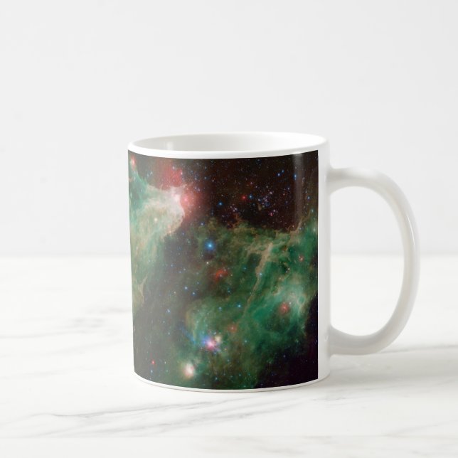 Caneca De Café Cepheus B e C Nebulosa Verde (Direita)