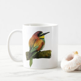 Caneca De Café Ceramic mug with Bee-eater design