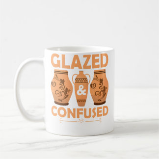Caneca De Café Cerâmica Confusa Vidrada Artista Olaria