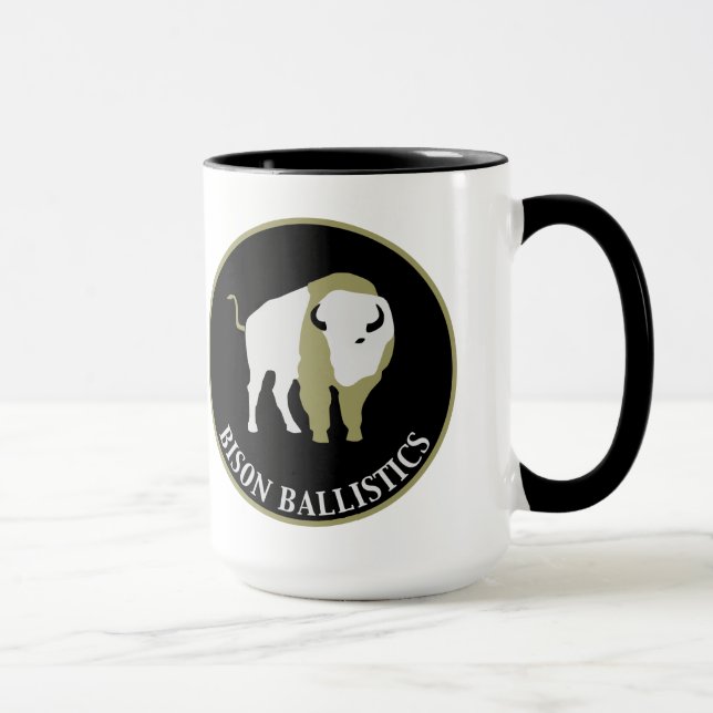 Caneca de café cerâmica da balística do bisonte (Direita)